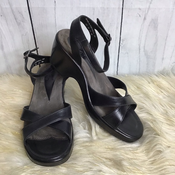 Dansko Shoes - Dansko black wedge sandals